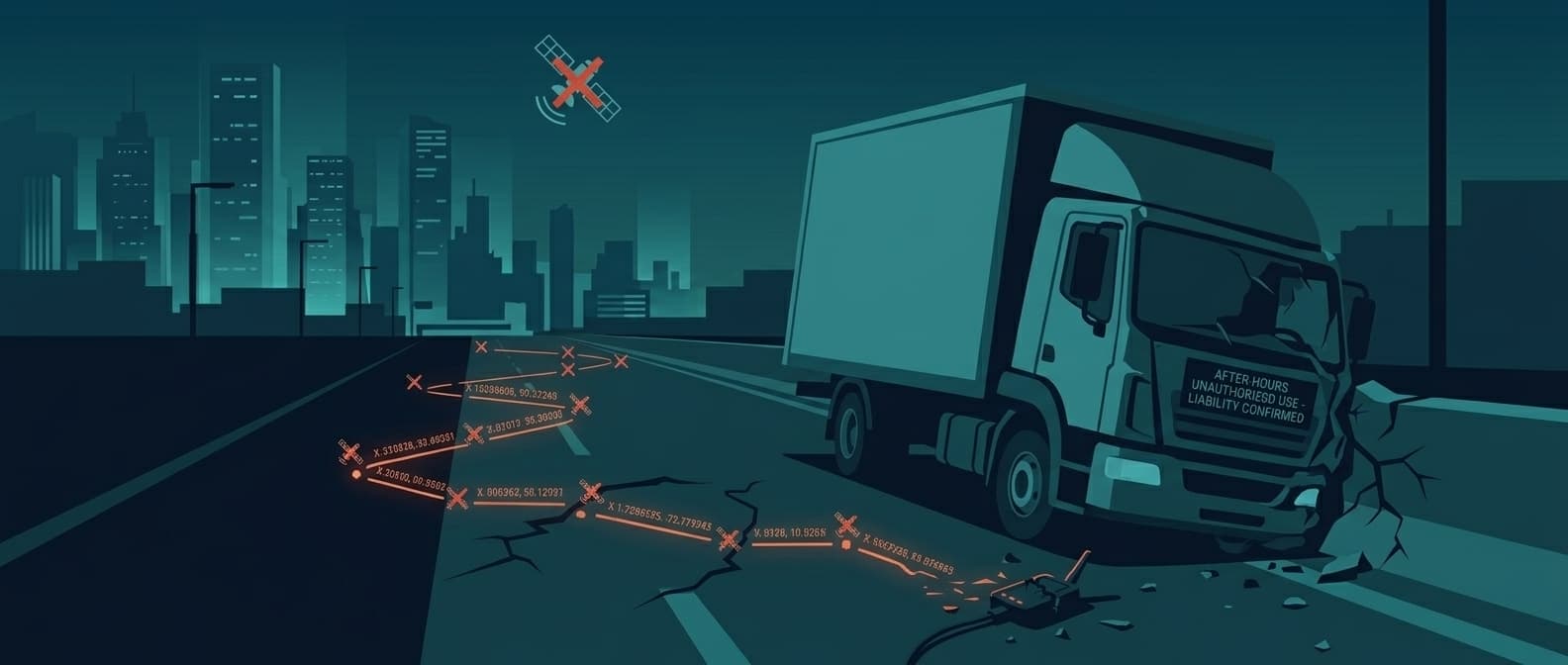 Company Vehicle Accident After Hours: Who Pays, Who Gets Fired, and What GPS Data Proves